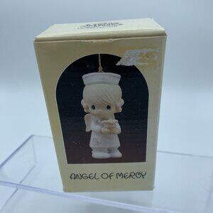 Precious Moments “Angel of Mercy” Miniature Ornament - 1980s Vintage